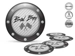 Wheel Sticker Logo Enhanced Stellar Flow Vector